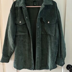 Target Dark Green Corduroy Utility Jacket